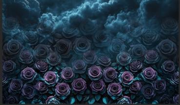 Preview: Luna de Catrina - French Terry - Panel 2m